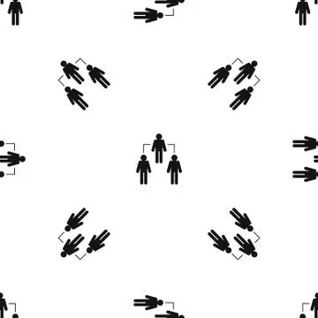 Social network pattern seamless black 스톡 일러스트