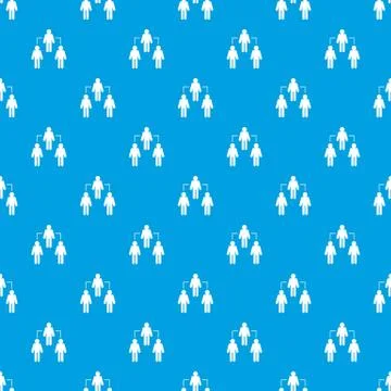 Social network pattern seamless blue Stock Illustration