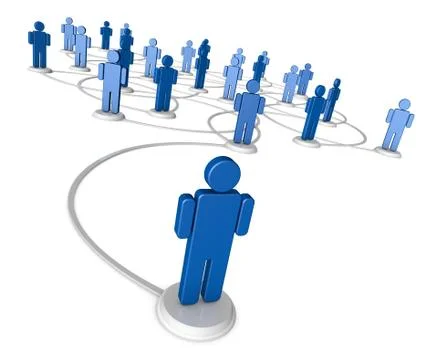 Social Network Of People 스톡 일러스트