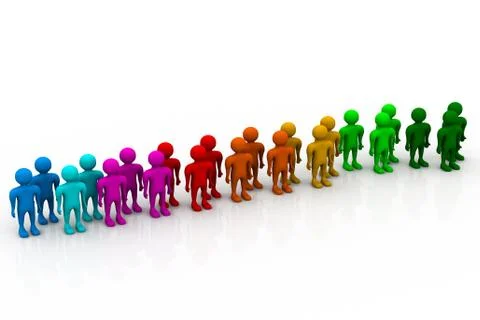 Social network people. Stock Illustration