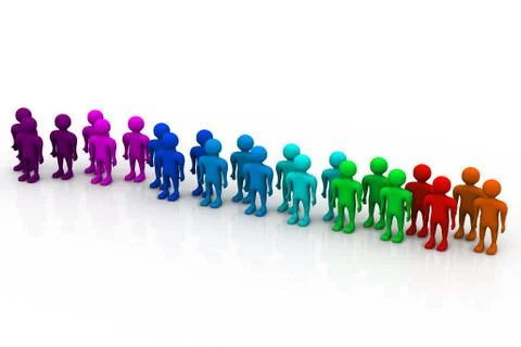 Social network people Stock Illustration