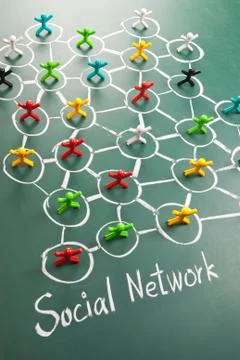 Social network Fotos Stock