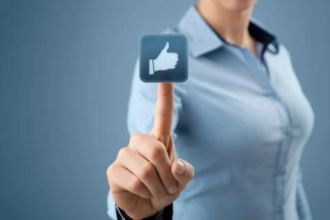 Like - social network Stock Photos