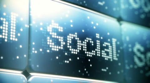 Social Network Screen Animation HD Stock Footage