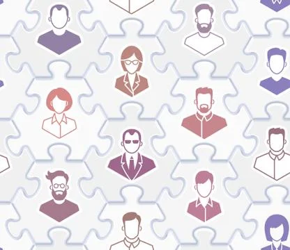 Social Network - Seamless Vector Pattern イラスト素材