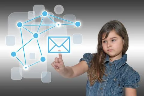 Social network security concept 写真素材