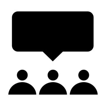 Social network solid icon. Group user vector illustration isolated on white Stock Illustration