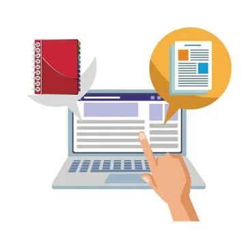 Social network technology イラスト素材