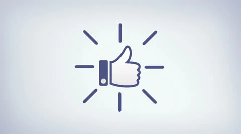 Social Network Thumbs Up Pop Up Stock Footage 23864444