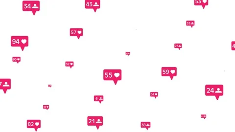 Social Network on Transparent Backdrop. Rating Scale Design Elements for Web Stock Footage 141761057