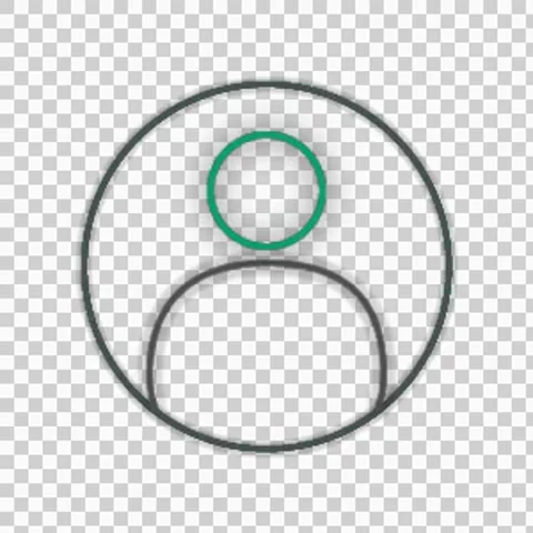 Social Network User, Animated icon on transparent background, alpha channel Stock Footage 268742243