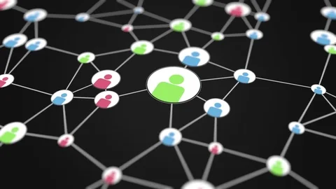 Social network users activity animation Video stock 83120020