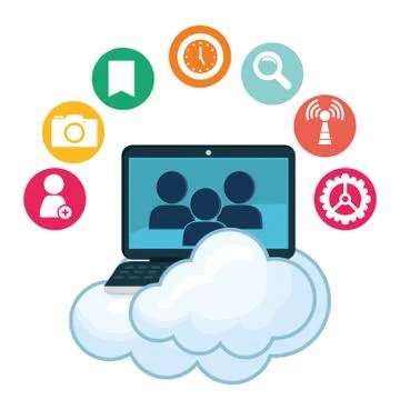 Social network vector design Stock Illustration