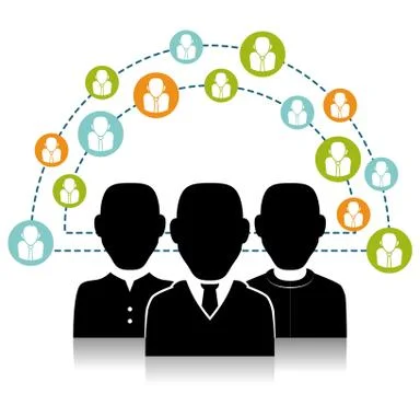 Social network vector design Stock Illustration
