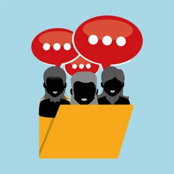 Social network vector design Stock Illustration