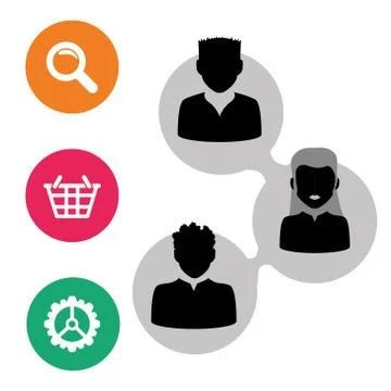 Social network vector design Stock Illustration