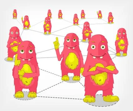 Social Network. Vector EPS 10. Stock Illustration