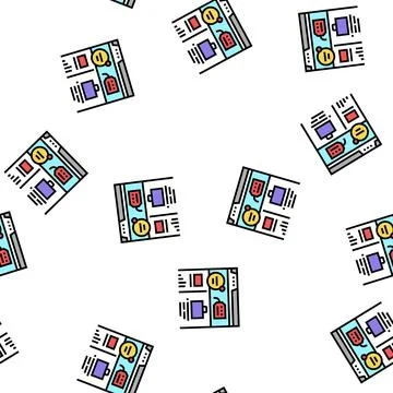 Social network vector seamless pattern イラスト素材