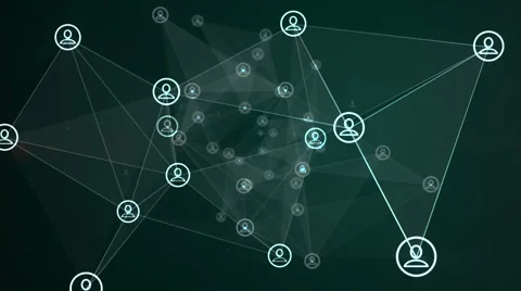 Social Networking Animation Green Stock Footage 61242216