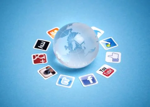 Social networking communication Stock Photos