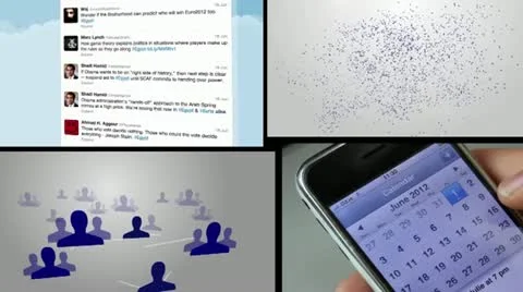 Social networking compilation Stock Footage 21008888