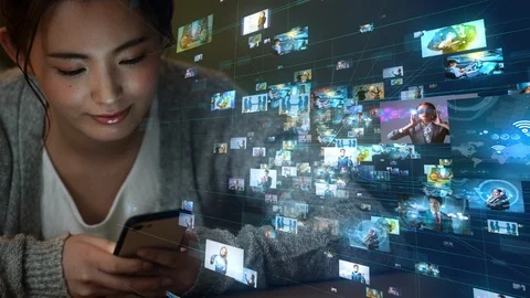 Social networking concept. Stock Footage 102968559