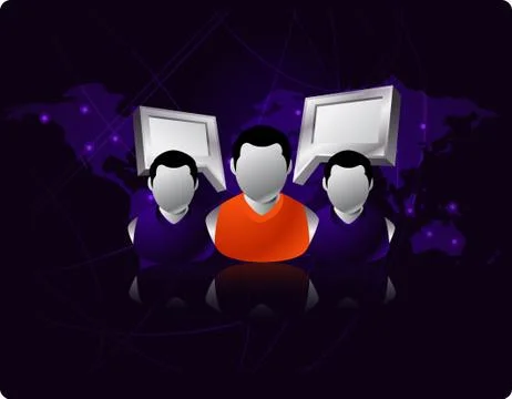 Social Networking concept Stock Illustration