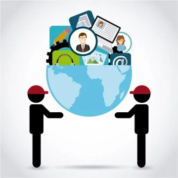 Social networking design, vector illustration eps10 graphic 스톡 일러스트