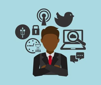 Social networking design, vector illustration eps10 graphic Illustrazione stock