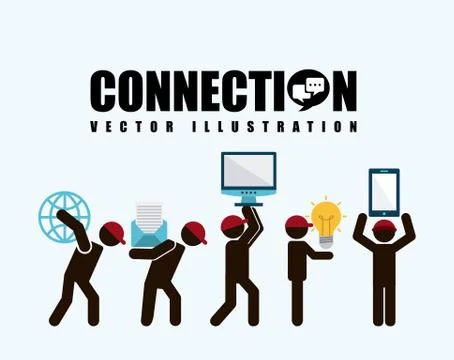 Social networking design, vector illustration eps10 graphic 스톡 일러스트