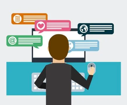 Social networking design, vector illustration eps10 graphic 스톡 일러스트