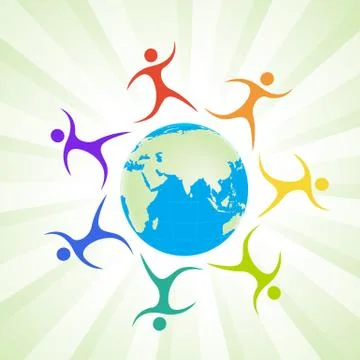 Social networking Stock Illustration