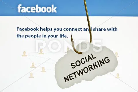 'social networking', infront of facebook's main page Stock Photos
