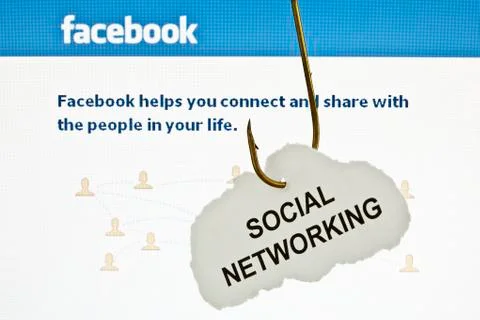 'social networking', infront of facebook's main page Stock Photos