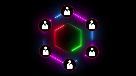 Social networking service concept. Global communication network.Digital net.. Stock Footage 310075029