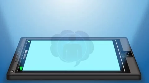 Social Networking in your mobile phone Stock Footage
