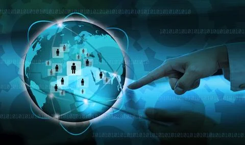 The social network.Internet concept Stock Photos
