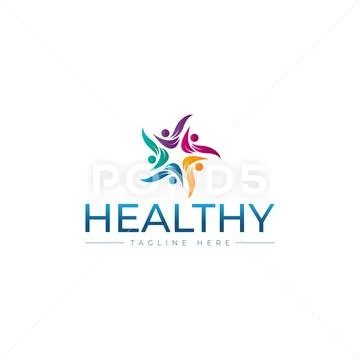 Social people logo Stock Illustration