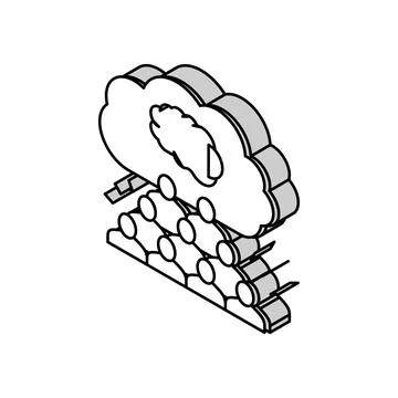 Social philosophy isometric icon vector illustration Stock Illustration