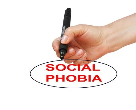 Social phobia Stock Illustration