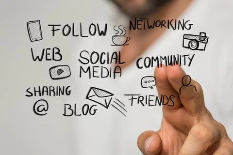 Social Foto stock