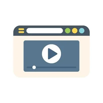 Social post icon flat vector. Email message 库存插图