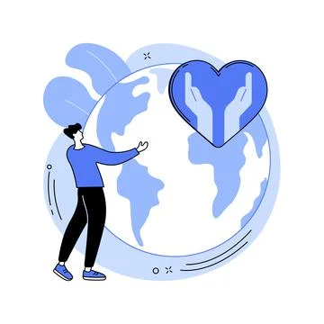 Social responsibility abstract concept vector illustration. Stock Illustration