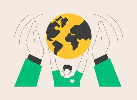 Social responsibility abstract concept vector illustration. イラスト素材