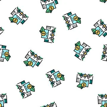 Social responsibility vector seamless pattern Stock Illustration