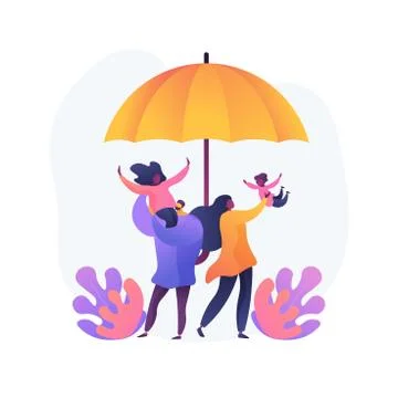 Social security abstract concept vector illustration. Stock Illustration