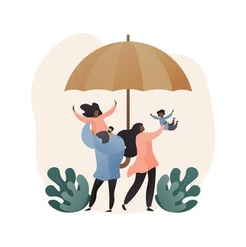 Social security abstract concept vector illustration. Stock Illustration
