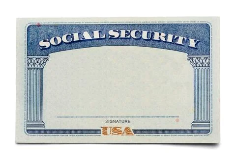 Social Security Card Stock Photos