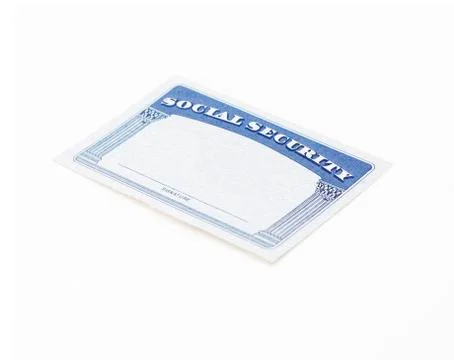 Social Security Card 写真素材