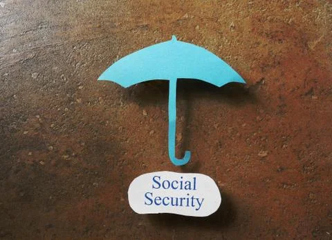 Social Security coverage Stock Illustration
